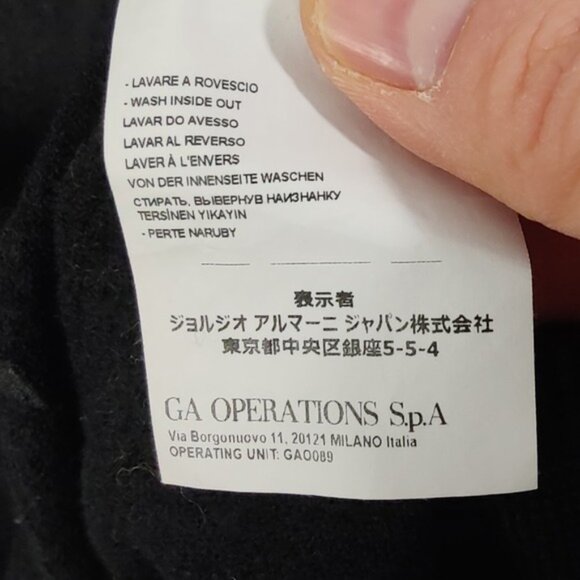 Emporio Armani Black Pure Virgin Wool Turtleneck Sweater Womens Size 40 US Small - Picture 8 of 10